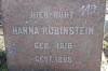 "Here rests Hanna Rubinstein, born 1816, died 1898"

Translated by Heidi M. Szpek, Ph.D. (szpekh@cwu.edu)